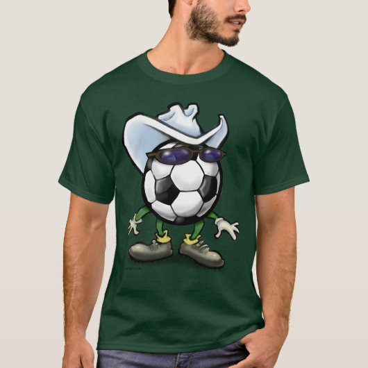 サッカーのカウボーイ Tシャツ (正面)