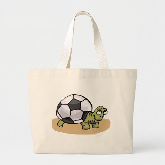 サッカーのカメ ラージトートバッグ (正面)