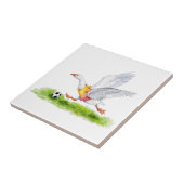 サッカーのガチョウ タイル (側面)