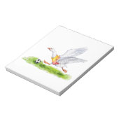 サッカーのガチョウ ノートパッド (回転)