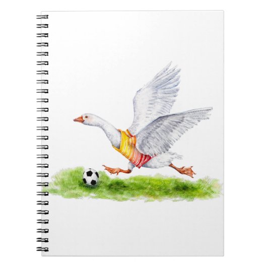 サッカーのガチョウ ノートブック (正面)