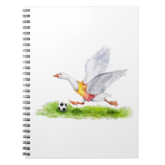 サッカーのガチョウ ノートブック (正面)