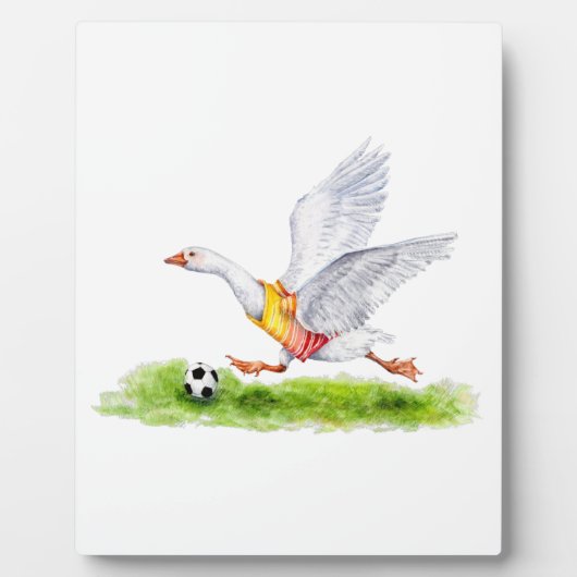 サッカーのガチョウ フォトプラーク (正面)