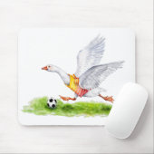 サッカーのガチョウ マウスパッド (マウス)
