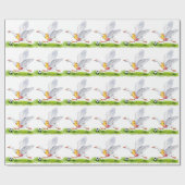 サッカーのガチョウ ラッピングペーパー (フラット)