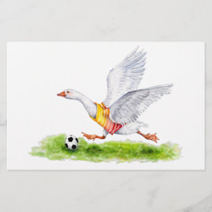 サッカーのガチョウ 便箋