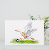 サッカーのガチョウ 便箋 (スタンド正面)