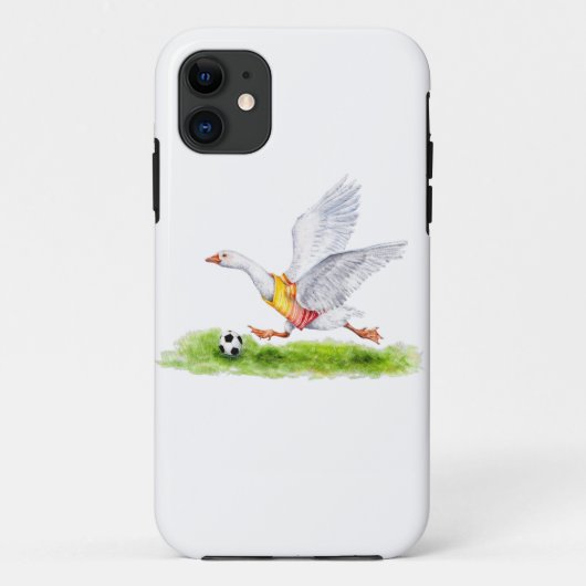 サッカーのガチョウ Case-Mate iPhoneケース (裏面)