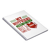 サッカーのガールフレンド私のボーイフレンドがフィールドを所有 ノートブック (右側)