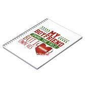 サッカーのガールフレンド私のボーイフレンドがフィールドを所有 ノートブック (左側)