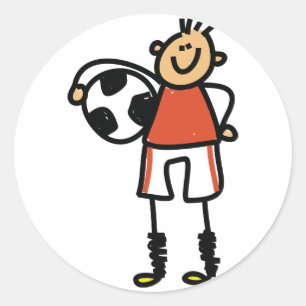 サッカーのキッズシール ラウンドシール