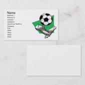 サッカーのギア 名刺 (正面/裏面)
