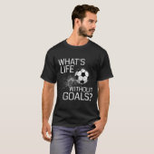 サッカーのギフトのないおもしろいゴールとは Tシャツ (正面フル)