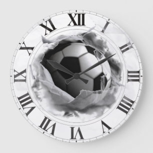 サッカーのギフトのアイディア ラージ壁時計