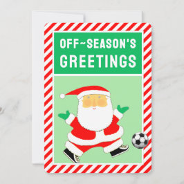 サッカーのクリスマスが楽しくなる シーズンカード