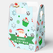 サッカーのクリスマスのお願い箱 フェイバーボックス (オープン)