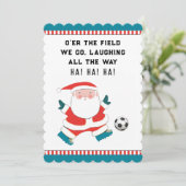 サッカーのクリスマスカード シーズンカード (スタンド正面)