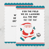 サッカーのクリスマスカード シーズンカード (正面/裏面)
