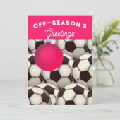 サッカーのクリスマスカード シーズンカード (スタンド正面)