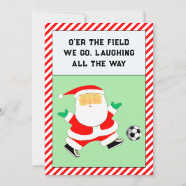 サッカーのクリスマスカード シーズンカード