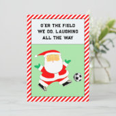 サッカーのクリスマスカード シーズンカード (スタンド正面)