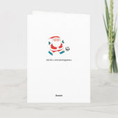 サッカーのクリスマスカード シーズンカード (裏面)