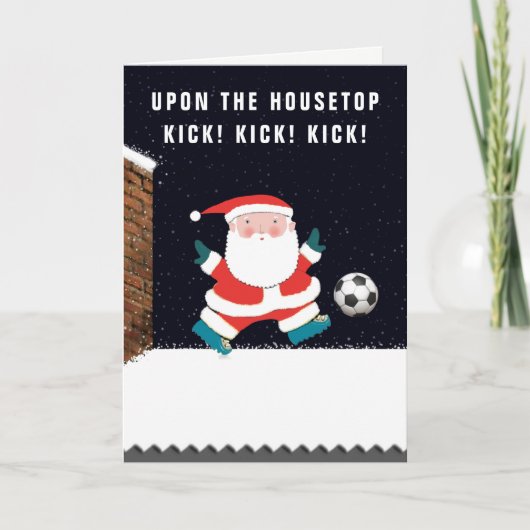 サッカーのクリスマスカード シーズンカード (正面)