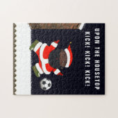 サッカーのクリスマスジグソーパズル ジグソーパズル (横)