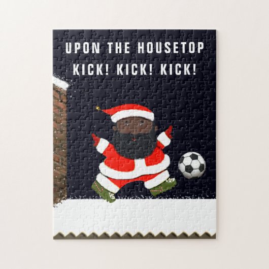 サッカーのクリスマスジグソーパズル ジグソーパズル (縦)