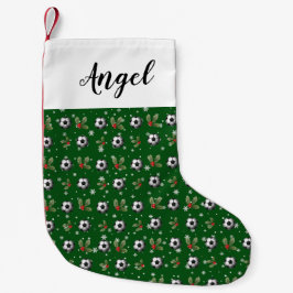 サッカーのクリスマスストッキング スモールクリスマスストッキング