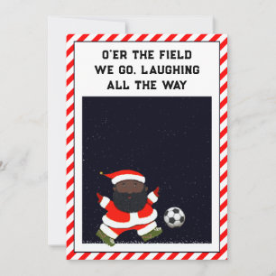 サッカーのクリスマスホリデーカード シーズンカード