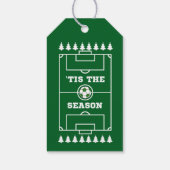 サッカーのクリスマス ギフトタグ (裏面)