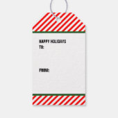 サッカーのクリスマス ギフトタグ (裏面)