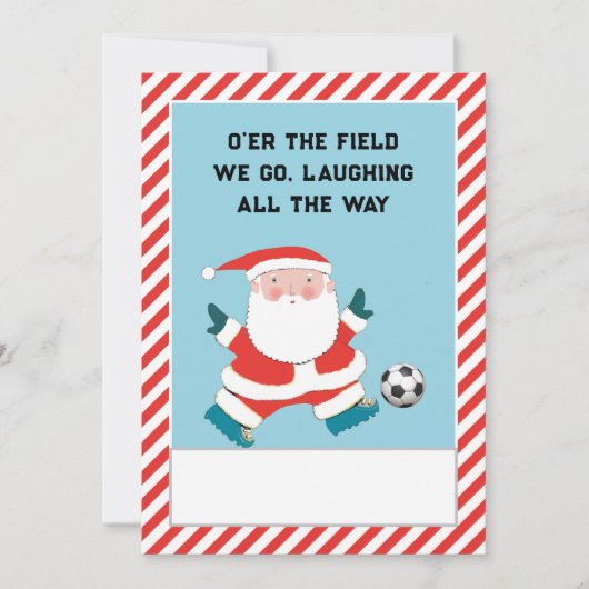 サッカーのクリスマス シーズンカード (正面)
