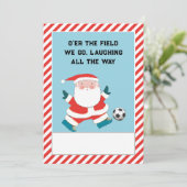 サッカーのクリスマス シーズンカード (スタンド正面)