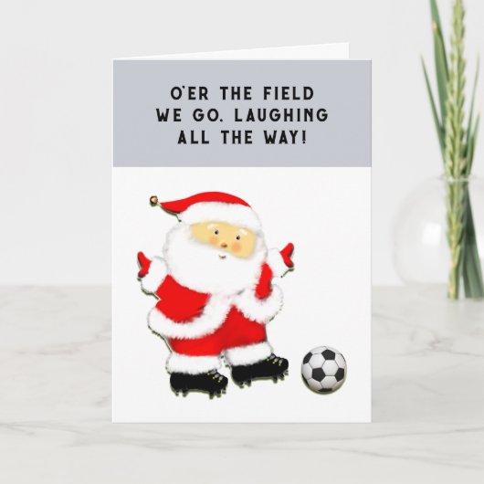 サッカーのクリスマス シーズンカード (正面)