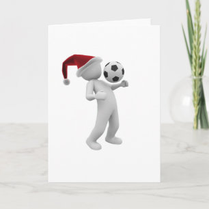 サッカーのクリスマス シーズンカード