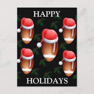 サッカーのクリスマス シーズンポストカード
