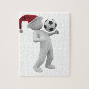 サッカーのクリスマス ジグソーパズル