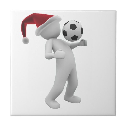 サッカーのクリスマス タイル (正面)