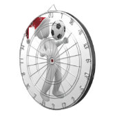 サッカーのクリスマス ダーツボード (正面右)
