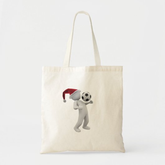 サッカーのクリスマス トートバッグ (正面)