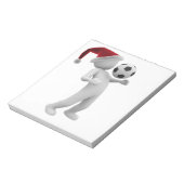 サッカーのクリスマス ノートパッド (回転)