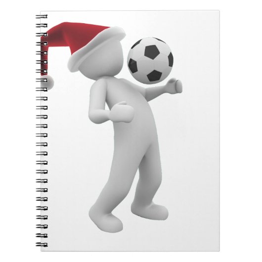 サッカーのクリスマス ノートブック (正面)