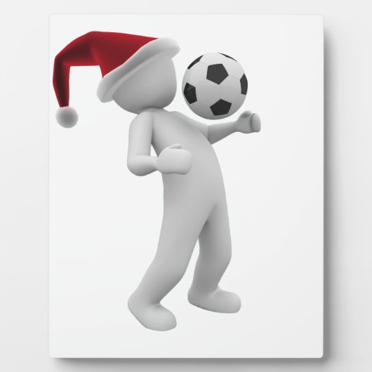 サッカーのクリスマス フォトプラーク (正面)
