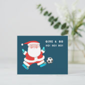 サッカーのクリスマス ホリデー ポストカード (スタンド正面)