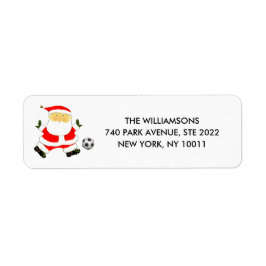 サッカーのクリスマス ラベル