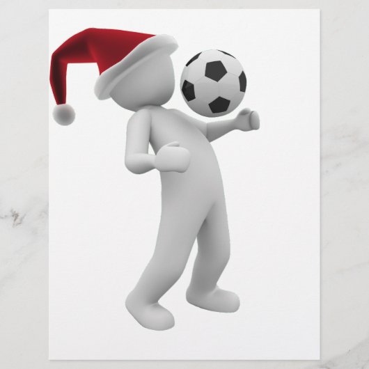 サッカーのクリスマス レターヘッド (正面)