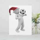サッカーのクリスマス レターヘッド (スタンド正面)