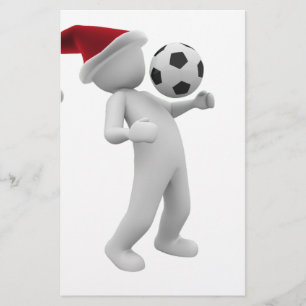 サッカーのクリスマス 便箋
